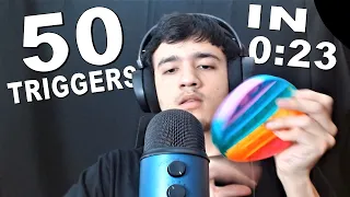 ASMR 50 TRIGGERS IN 0:23