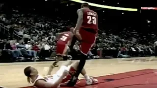 NBA "PLAYER STEPPING OVER OPPONENT" Moments