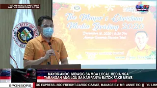 OZAMIZ CITY-MAYOR ANDO OAMINAL CHRISTMAS MEDIA BRIEFING 2020