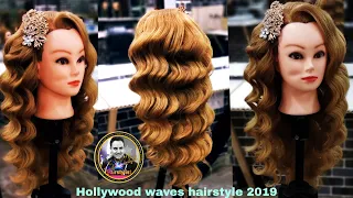 Hollywood waves hairstyle 2019/ how to do Hollywood waves hairstyle/ bollywood waves tequnic