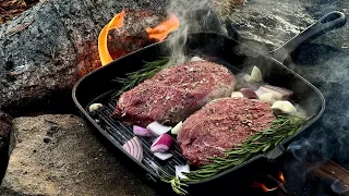 Camping | THE JUICIEST STEAK AND DELICIOUS FISH ON FIRE