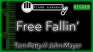 Free Fallin’ (HIGHER +3) - Tom Petty // John Mayer - Piano Karaoke Instrumental