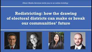 Briefing 3/26 - Redistricting: How drawing of electoral districts can impact our communities’ future