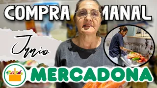 Compra SEMANAL: MERCADONA 💸  LIMPIEZA y ORGANIZACIÓN (JUNIO 2024)🛒🍎| LorenaAndCia