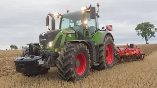 Essai d'un FENDT 720 Profi Plus au DECHAUMAGE avec un KUHN CULTIMER L400R