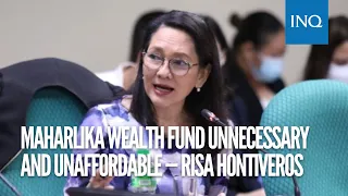 Maharlika wealth fund unnecessary and unaffordable — Risa Hontiveros