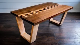 Live Edge River "Zipper" Table A Woodworking How-To