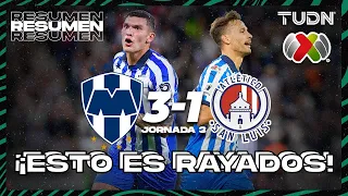 Resumen y goles | Monterrey 3-1 Atl San Luis | Liga Mx - CL2024 J3 | TUDN