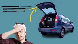 Как сделать, чтоб крышка багажника открывалась выше ( ЧАСТЬ 1)