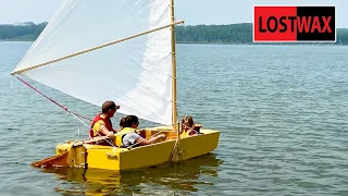 Make a Sweet Sail From a Cheap Tarp: DIY Plywood Sailboat Full Build Part 3