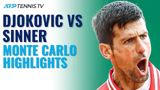 Novak Djokovic vs Jannik Sinner | Monte Carlo 2021 Highlights