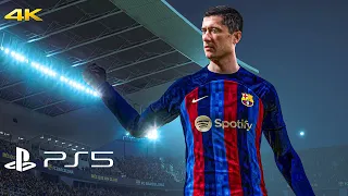 eFootball 2023 | Next Gen PS5 | Barcelona vs Inter milan Ft. Lewandowski, Raphinha, | 4K Gameplay