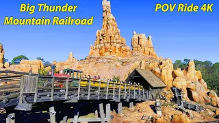 Big Thunder Mountain Railroad Full POV Ride 4K at Magic Kingdom - January 2023 - Walt Disney World