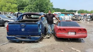 1989 CHEVY CORVETTE w STRAIGHT BODY & 03 CADILLAC ESCALADE TRUCK Meet The CRUSHER! With WALKAROUNDS!