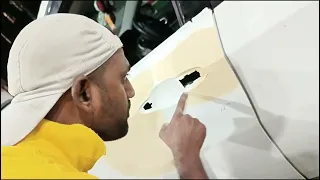 Jeep compass front door complete finishing process#youtube #automobile #painting #umar #denting