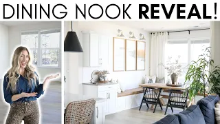 DINING ROOM MAKEOVER || BREAKFAST NOOK REVEAL || HOME DECORATING IDEAS