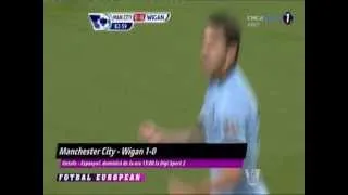 Tevez  incredibal goal in (Manchester City 1 - 0 Wigan) 17/4/2013 HD