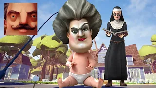 Hello Neighbor - My New Neighbor Big Scary Teacher Baby 3D Act 3 Gameplay Walkthrough