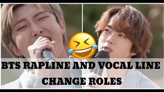 BTS Rap line and Vocal line change roles😂[2021]