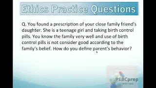 Ethics Practice Questions 1-10