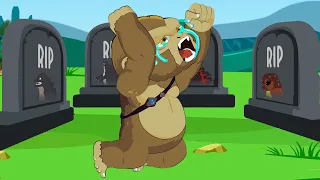 POOR BABY KONG LIFE : R.I.P Godzilla Family - Sad Story 😥 | Godzilla Animation Cartoon