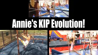 ANNIE'S KIP ON BARS EVOLUTION COMPLETE AT 8 YEARS OLD!