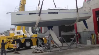 Pose d'une quille relevable sur un RM1070 / Installation of a lifting keel on a RM1070