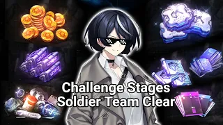 Counter:Side | Clearing Challenge Supply Stages with Soldier Team