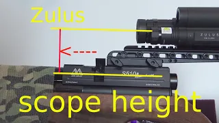 Arken Zulus ,scope height for the Ballistic App.