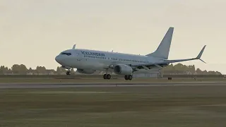 Landing in Kevlavik, Iceland | Keflavík International Airport BIKF | 737-800 | X-Plane 11 | Zibo Mod