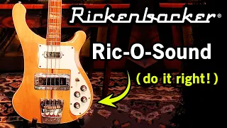 How to record the Rickenbacker Bass Ric-O-Sound ► Home Music Studio Tips