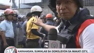 16 hurt as chaos erupts in Makati demolition