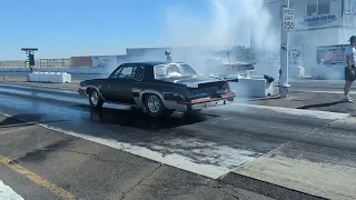 87 Olds - First time down the track 6.60s