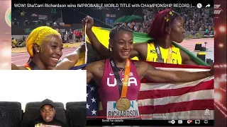 WOW! Sha'Carri Richardson wins WORLD TITLE with CHAMPIONSHIP RECORD