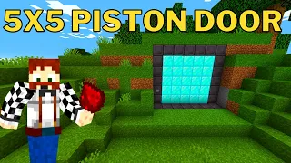 The EASIEST 5x5 Piston Door Tutorial in Minecraft Java 1.20