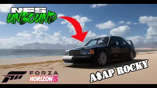 I recreated ASAP Rocky's car from NFS Unbound in Forza Horizon 5 | Logitech G923 Gameplay