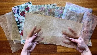 DIY Faux Rice Paper Tutorial - Easy!!!