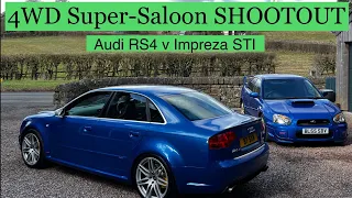 £15k 4WD Super Saloon SHOOTOUT: Audi RS4 v Impreza STI - who will be king of the 4WD Super-saloons?