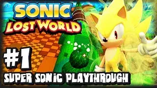 Sonic Lost World Wii U - (2K HD) Super Sonic Playthrough - Part 1