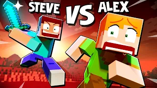 🎵 ANGRY STEVE vs. ANGRY ALEX 🔥- Minecraft Animation Music Video