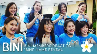 BINI Members React to "BINI" Name Reveal