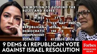 Nine Democrats And One Republican Voted Against Resolution To Stand With Israel In War Against Hamas