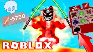 СТАЛ САМЫМ ЗЛЫМ НИНДЗЯ В ЛЕГЕНДА НИНДЗЯ! НАКОПИЛ 5000 ПЛОХОЙ КАРМЫ! ROBLOX ⚡ Ninja Legends