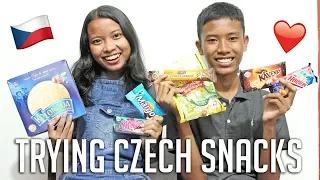 Indonesians Try Czech Republic Snacks