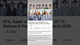 BTS, Super Junior, And NCT 127 To Release K-Pop Documentaries In 2023 to Disney Plus