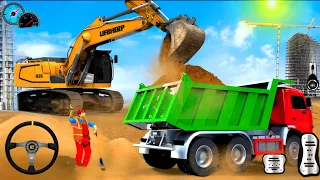 Transporting Exavotar Jcb game : Truck Driving Offroding // Android 3D game #jcb #truck #viral