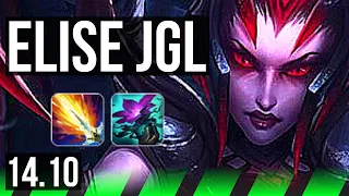 ELISE vs GRAVES (JGL) | 74% winrate, 16/2/10, 4k comeback, Legendary, 34k DMG | EUW Master | 14.10