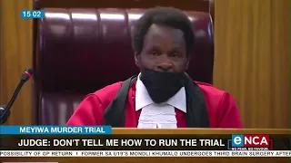 Meyiwa Murder Trial | Heated exchange between judge, Advocate Teffo