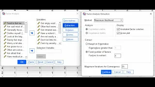 Determining number of factors during EFA using Maximum Likelihood factor analysis in SPSS