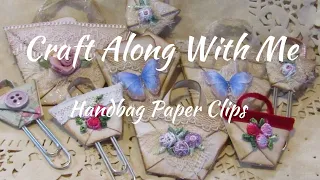 Craft Along With Me Handbag Paper Clips